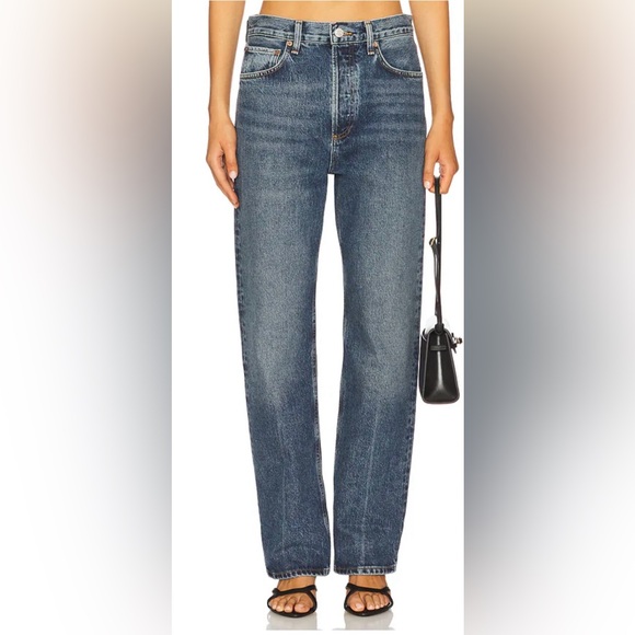 Agolde Denim - Agolde Fran straight Leg Jeans In Dwell